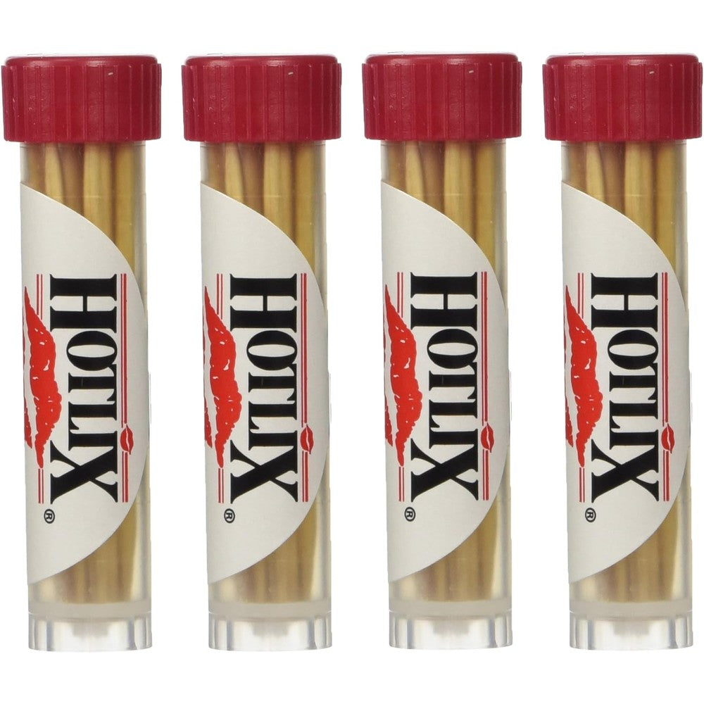 Hotlix Cinnamon Toothpicks 4 tube pack front view portable oral care