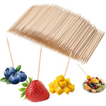 YANPROG Natural Birch Wooden Toothpicks front view package highlighting the smooth finish.