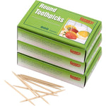 Gmark GM1021 Round Hotel Toothpicks front view three box pack