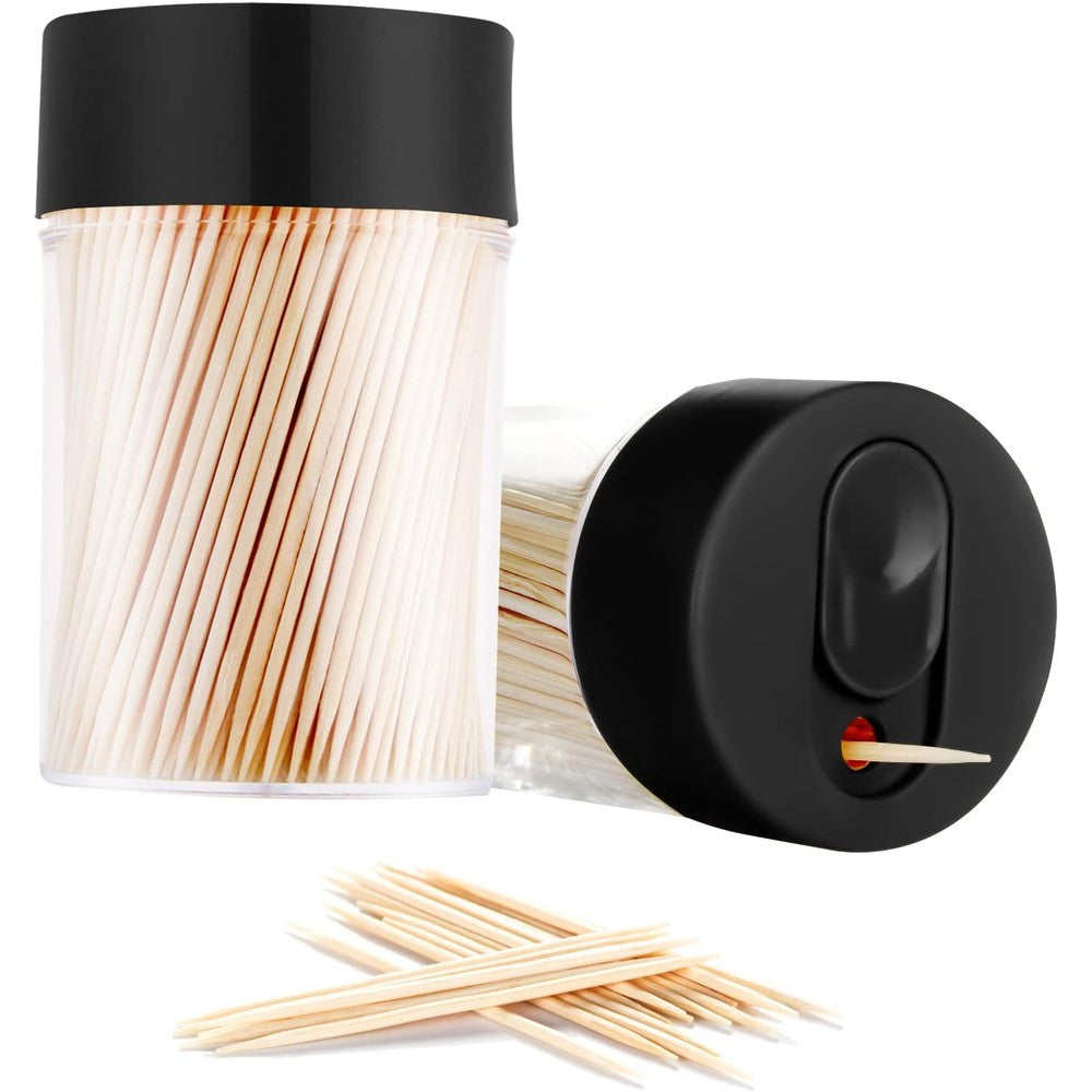 TRTRin Bamboo Wooden Toothpicks 3000 count bulk pack front view