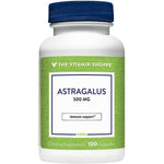 The Vitamin Shoppe Astragalus Root 500mg 100 Capsules front view bottle for natural immune support