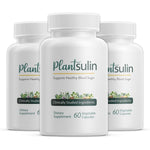 Plantsulin Natural Blood Sugar Support front view bottle on white background