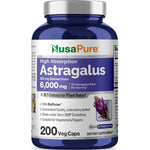 NusaPure Astragalus 20:1 Extract 200 capsules front view bottle for immune support