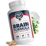 American Vitality Brain Formula front view bottle with eagle logo for memory and focus