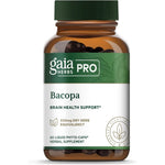 Gaia Herbs PRO Bacopa Brain Nootropic 60 capsules front bottle view showing brain health supplement packaging