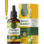 HERBAMAMA Bacopa Monnieri Liquid Tincture front view showing the 120 mL dropper bottle for brain focus.