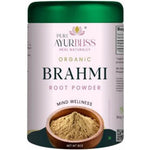 PureAyurbliss Organic Brahmi Powder front packaging view for brain health