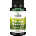 Swanson Bacopa Monnieri Bacognize 250 mg bottle front view authentic nootropic supplement