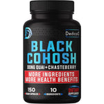DEDICAD 12in1 Black Cohosh Menopause Support Supplement, Wild Yam, 150 Capsules