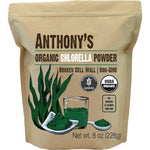 Anthony's Organic Chlorella Powder 8 Ounce front view