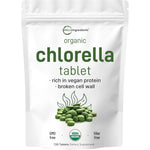 Micro Ingredients organic chlorella tablets front packaging view
