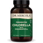 Dr. Mercola Fermented Chlorella 450 Tablets front view bottle
