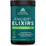 Ancient Nutrition Matcha Green Tea Powder with Ashwagandha tub front view
