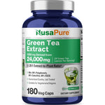 NusaPure Green Tea Capsules 1200mg front view
