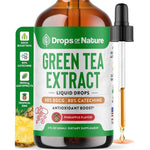 Drops Of Nature Green Tea Liquid Extract bottle front view