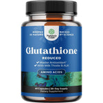 Natures Craft Reduced Glutathione 1000mg 60 Capsules front view bottle