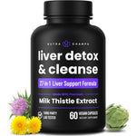 NutraChamps Liver Cleanse Detox and Repair formula 60 capsule bottle front view