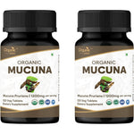 Organic Spree Mucuna Velvet Bean Superfood 120 Tablets pack of 2 front view bottle
