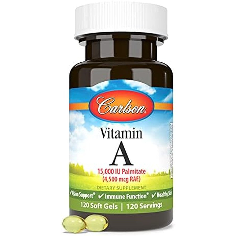 Carlson Vitamin A 15000 IU bottle front view