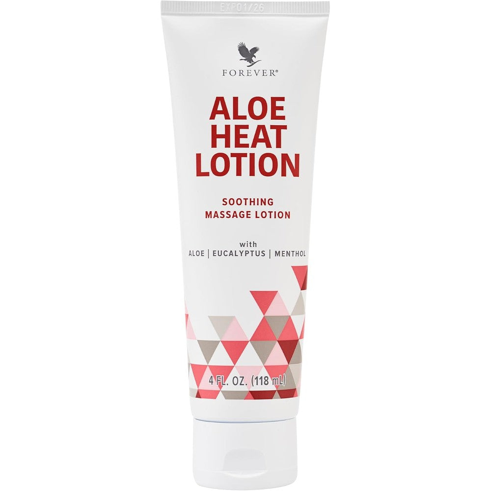 Forever Living Aloe Heat Lotion 118ml tube front view