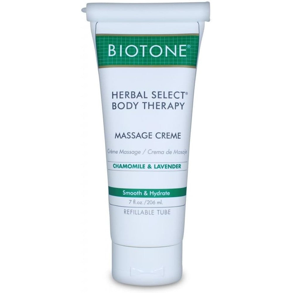 Biotone Herbal Select Body Therapy Massage Creme Luxurious Botanical Formula 7 Ounce - Image 1