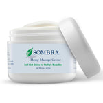 Sombra Hemp Massage Crème 8 fluid ounce jar front view
