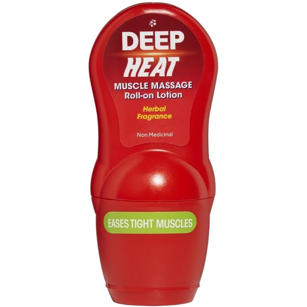 Deep Heat Muscle Massage Roll-On Lotion 50ml front view