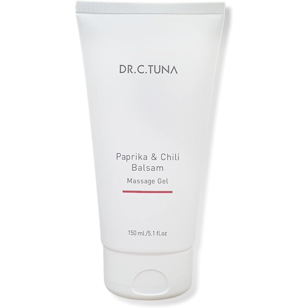 FARMASi Dr C Tuna Paprika and Chili Balsam warming massage gel front view for muscle recovery
