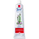 SwissJust Thyme Tomillo herbal massage cream 96g tube front view