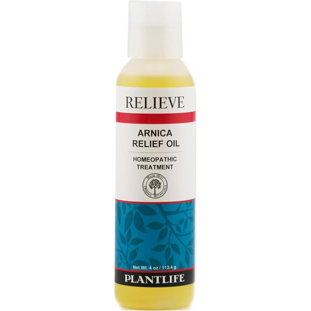 Plantlife Arnica Relieve Oil front view bottle authentic USA beauty import