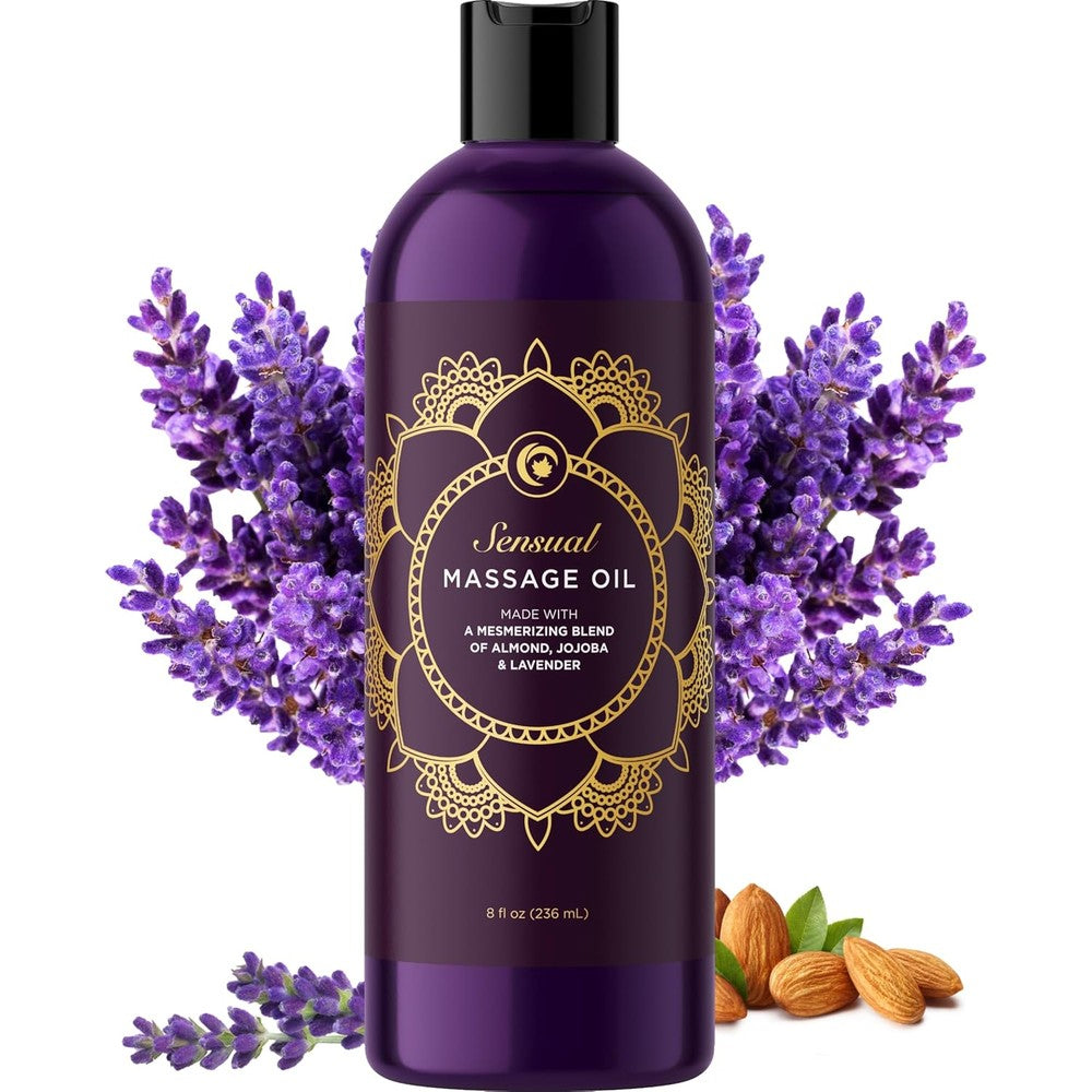 Maple Holistics Aromatherapy Sensual Massage Oil front view bottle
