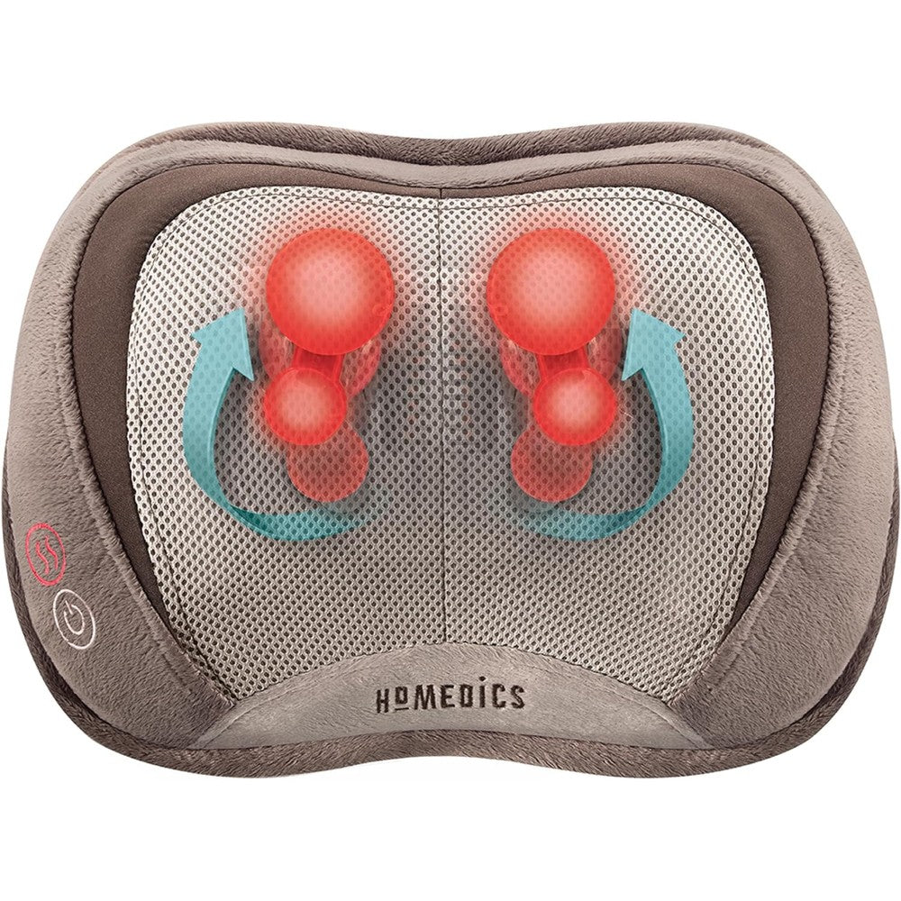 HoMedics 3D Shiatsu Massage Pillow front view for neck pain relief.