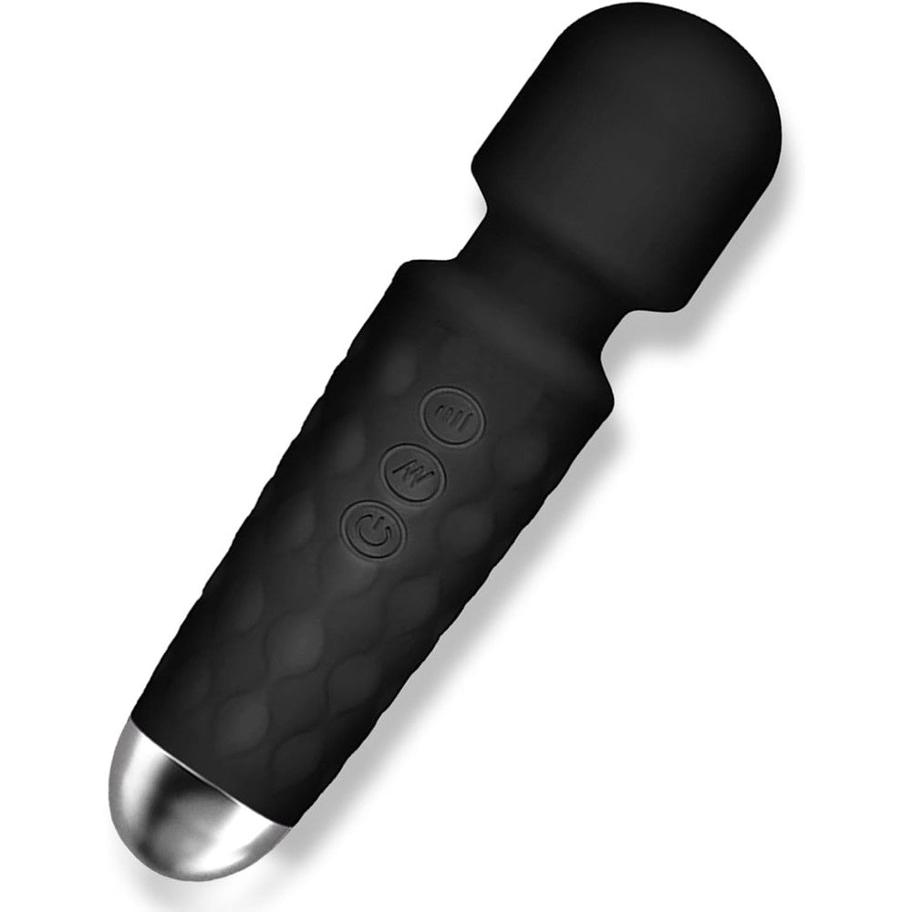 SGWGSMD mini multi frequency massager Pale Black portable device front view