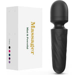 Kingwand handheld personal mini massager black front view