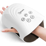 Cotsoco cordless hand massager white front view showing modern digital control panel