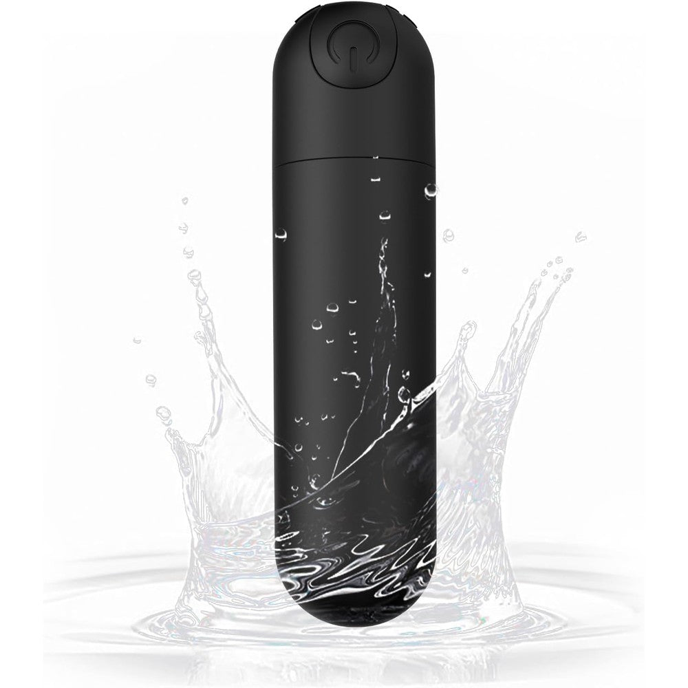 GXBOGR Handheld Electric Back Massager front view black premium silicone design