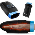 LifePro Legra Hand Massager front view showing the sleek black exterior and intuitive LED control panel.