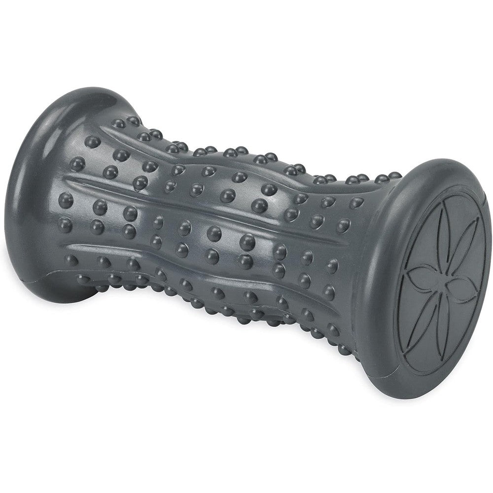 Gaiam Restore Hot and Cold Foot Massage Roller front view showing textured dots.