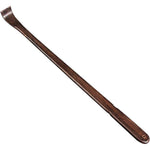 Tomorotec wooden back scratcher front view showcasing premium natural padauk wood grain texture.