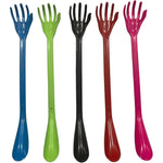 Cotton Fly Back Scratcher with Long Handle and Shoehorn front view of the hand-shaped design