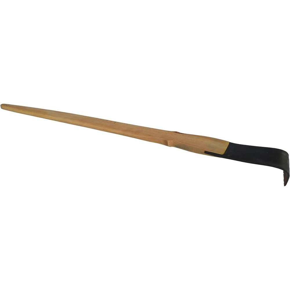 Feels Like Fingernails Buffalo Horn Back Scratcher front view showing the natural horn tip and smooth wooden handle.