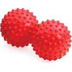 OPTP Franklin Method Easy Grip Ball Set front view red textured massage tools