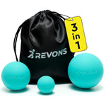 Revons 3 in 1 massage ball set turquoise front view