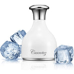 Carrotez Ice Roller for Face and Eye Facial Massage Tool in front view showcasing the white ergonomic handle