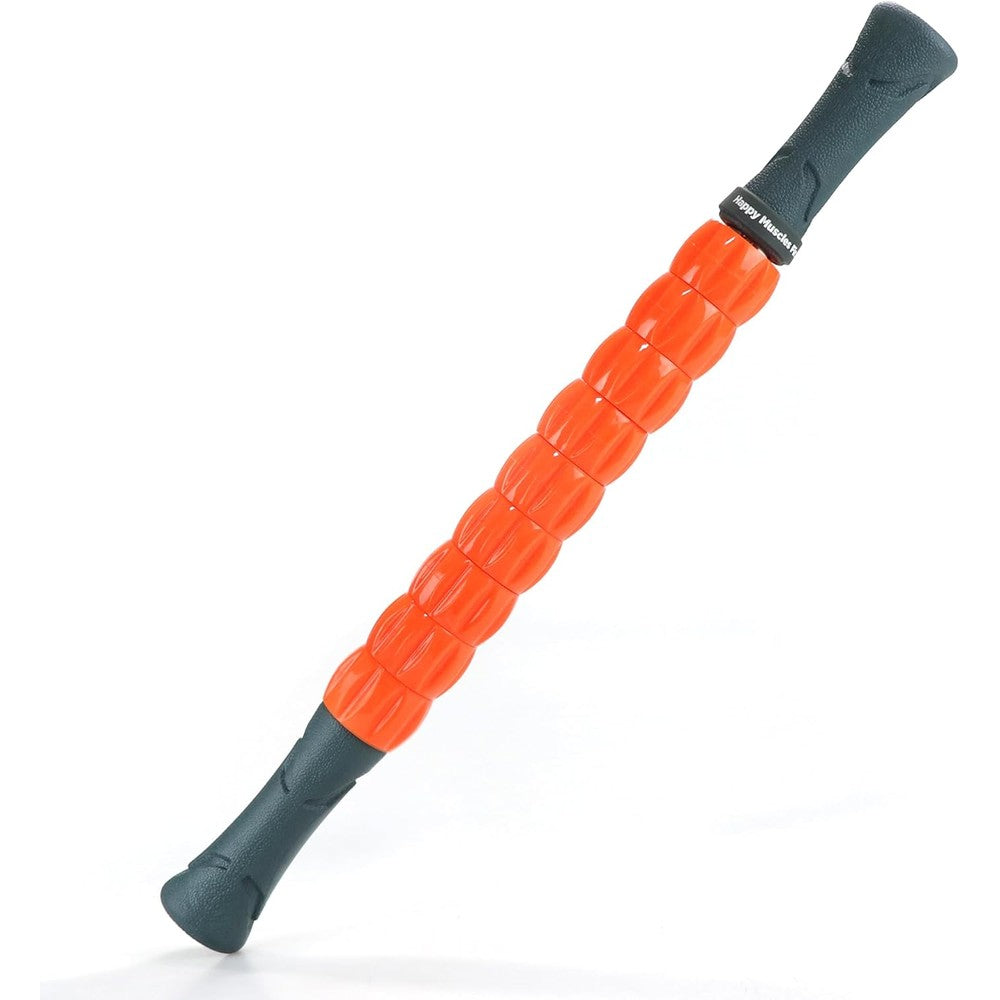 Tiger Tail Spinnie massage roller stick front view on a clean backdrop for deep tissue recovery.
