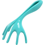 BioSwiss Head Massager front view of the turquoise manual scalp tingler tool.
