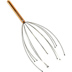 Body Back Scalp Massager front view showing the copper handle and twelve gold-toned flexible wires