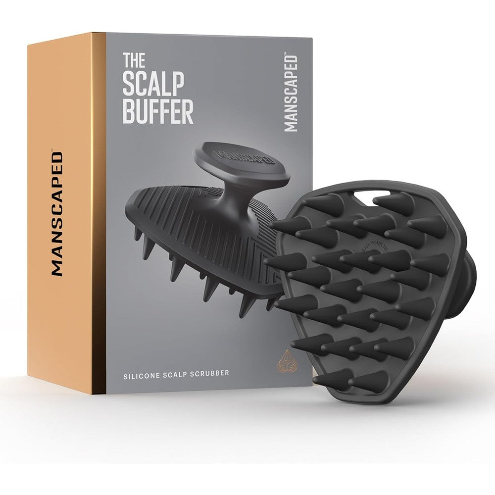 Manscaped The Scalp Buffer front view silicone hair brush