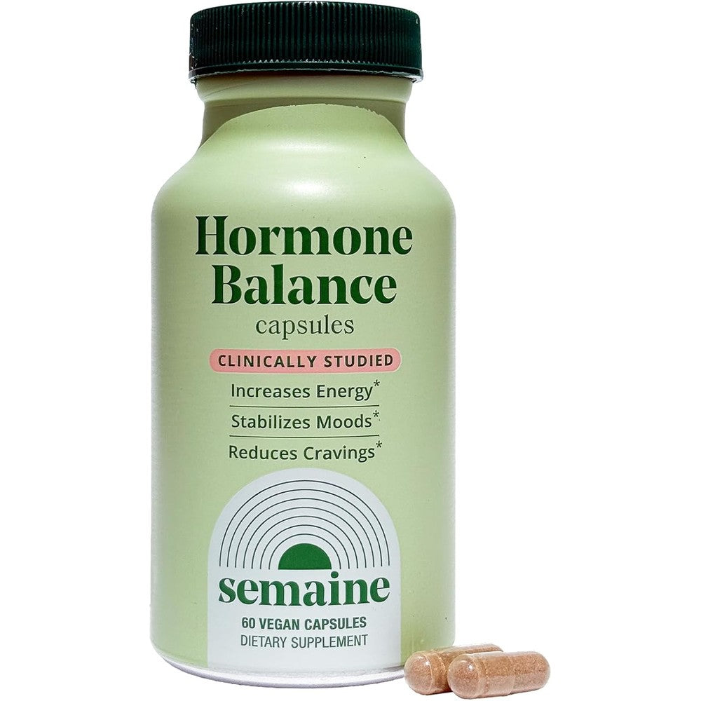 Semaine Hormone Balance 60 capsules front view for hormonal acne relief.