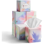 Bc Babycare Cloud Touch Lotion Ultra Soft Facial Tissues 8 cube boxes pack front view showing abstract pastel design.